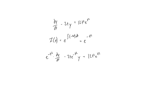 find-the-function-yt-that-satisfies-the-differential-equation-fracd-yd-t-2-t-y12-t2-et2-and-the-condition-y05-ytsquare