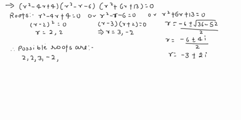 some-sixth-order-homogeneous-linear-differential-equation-with-constant-coefficients-has-the-following-characteristic-equation-_4r4_r-6r-6r-130-what-general-solution-of-that-sixth-order-diff-38821