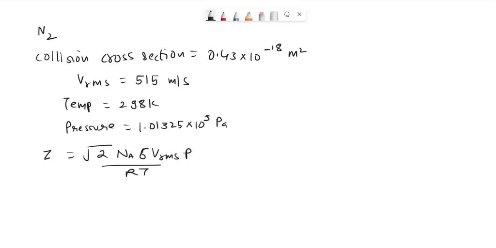 SOLVED Calculate The Collision Frequency In A Gaseous Sample Of   Ab71f2eb 41d1 427d Ab45 8d3994f386e9 Large 