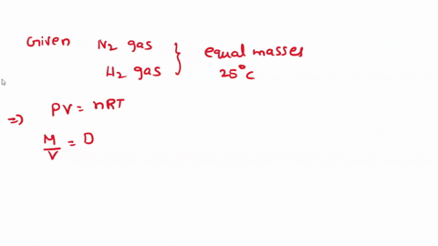 two-identical-pressurized-gas-cylinders-contain-two-different-gases-n2-and-h2-the-cylinders-have-equal-masses-with-the-gases-inside-and-are-at-the-same-temperature-25-c-which-one-of-the-foll-16037