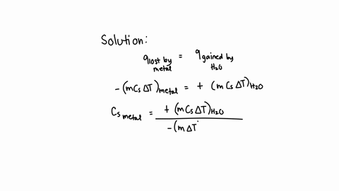 a-1518-g-sample-of-a-metal-at-740c-is-added-to-1518-g-at-158c-the-temperature-of-the-water-rises-to-186c-calculate-the-specific-heat-capacity-of-the-metal-assuming-that-all-the-heat-lost-by-26876