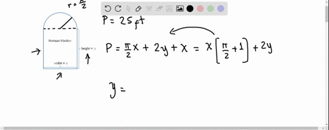 a-norman-window-has-the-shape-of-rectangle-surmounted-by-semicircle-thus-the-diameter-of-the-semicircle-equal-to-the-width-of-the-rectangle-if-the-perimeter-of-the-window-is-25-ft-find-the-d-04568