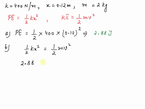a-horizontal-spring-with-spring-constant-400-nm-is-compressed-012-m-and-used-to-launch-a-2-kg-box-across-a-frictionless-horizontal-surface-after-the-box-travels-some-distance-it-encounters-a-05033