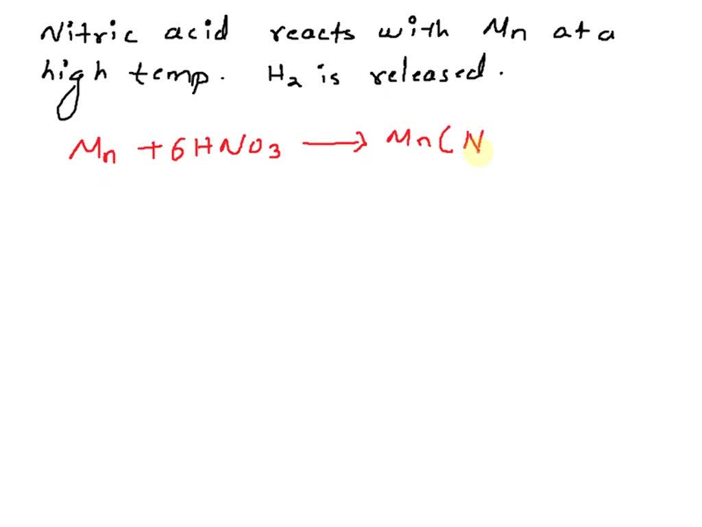 solved-assertion-hydrogen-gas-evolved-when-maganese-reacts-with-nitric