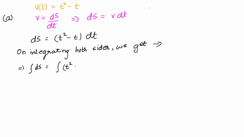 a-particle-moves-along-a-line-with-velocity-function-vt-t2-t-where-v-is-measured-in-meters-per-second-a-find-the-displacement-during-the-time-interval-25-2-points-b-find-the-acceleration-aft-25596