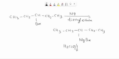 what-is-the-major-product-of-the-following-reaction-chchchchzch-mg-diethyl-ether-1-hzc-0-2-hot-2-ethyl-1-pentanol-2-ethyl-1-butanol-78026
