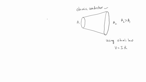 an-ohmic-conductor-is-carrying-a-current-the-cross-sectional-area-of-the-wire-changes-from-one-end-of-the-wire-to-the-other-which-of-the-following-quantities-vary-along-the-wire-resistivity-69468