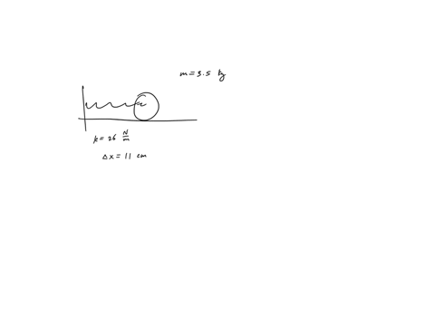 a-sphere-of-mass-m-35-kg-can-move-across-a-horizontal-frictionless-surface-attached-to-the-sphere-is-an-ideal-spring-with-spring-constant-k-26-nm-at-time-t-0-the-sphere-is-pulled-aside-from-08863