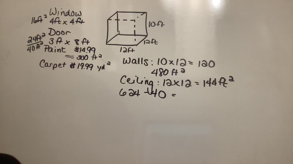 SOLVED Suppose you want to paint a room in your house that measures 12