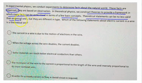 question-2-1-point-experimental-physics-we-conduct-experiments-to-determine-facts-about-the-natural-world-these-facts-are-empirical-they-are-based-on-observation-in-theoretical-physics-we-co-51635