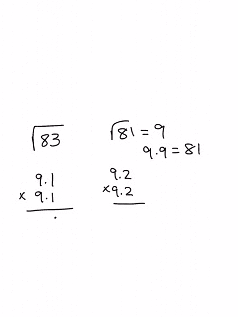 what-is-the-square-root-of-83-to-the-nearest-tenth-92326