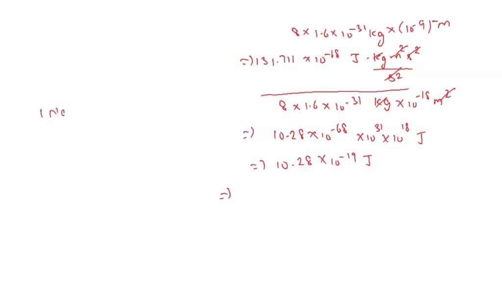 SOLVED E7D.3(a) Calculate the energy separations in joules, kilojoules