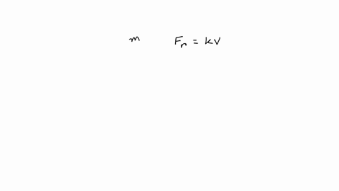 a-body-of-mass-m-is-moving-vertically-downward-from-rest-in-a-fluid-that-exerts-a-resistance-force-of-magnitude-kv-on-the-body-where-k-is-a-positive-constant-and-v-is-the-speed-of-the-body-the-termina