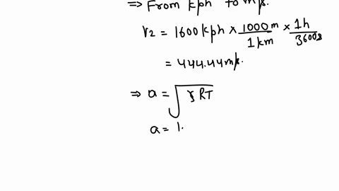 7-air-at-10-mathrmkm-above-sea-level-initially-travelling-at-supersonic-speed-is-decelerated-thru-a-normal-shock-wave-the-deceleration-caused-a-velocity-of-1600-mathrmkph-after-the-wave-calculate-the