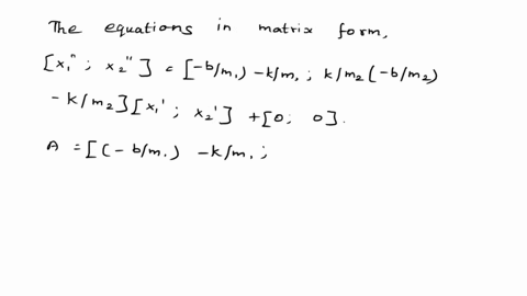 problem-220-points-consider-the-case-of-the-two-masses-connected-as-shown-in-figure-lthe-sliding-friction-of-each-mass-has-the-constant-b-determine-a-state-variable-matrix-differential-equat-53896