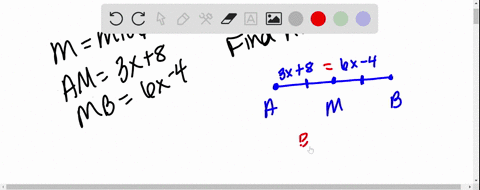point-m-is-the-midpoint-of-ab-where-am-3x-8-and-mb-6x-4-find-ab-11105