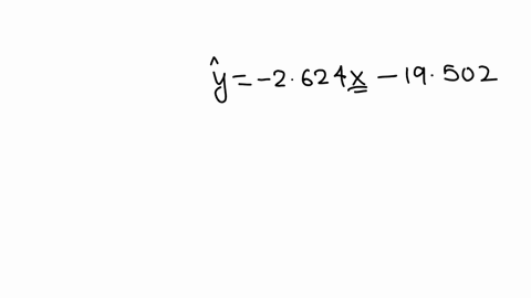 you-run-a-regression-analysis-on-a-bivariate-set-of-data-n-116-with-x-403-and-y-321-you-obtain-the-regression-equation-y-2624-x-19502-with-a-correlation-coefficient-of-r-0522-you-want-to-predict-what