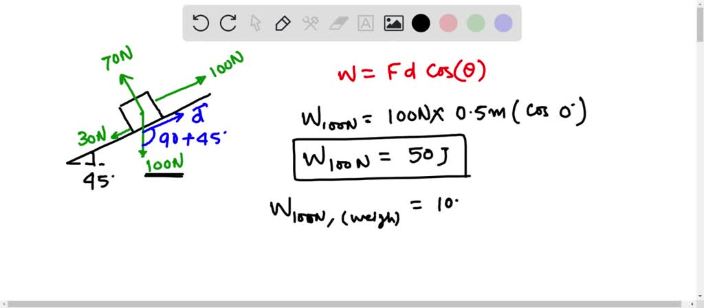 Figure 5.10 shows the forces acting on a box which is being pushed up a ...