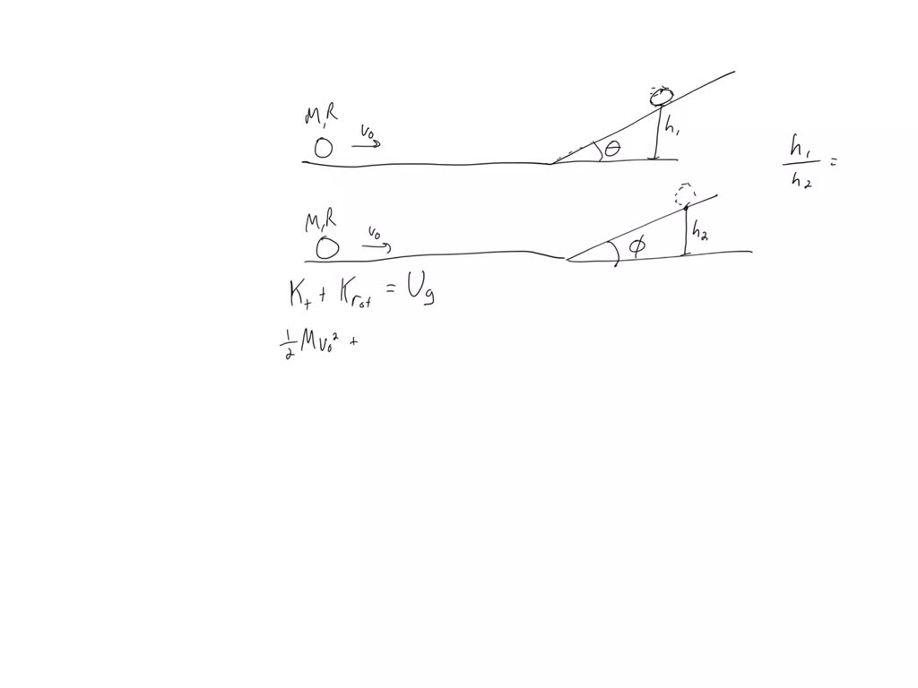 SOLVED Two identical bowling balls of mass M and radius R roll side by