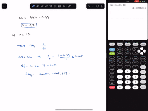 determine-the-margin-of-error-for-a-99-confidence-interval-to-estimate-the-population-mean-when-s-43-for-the-sample-sizes-below-a-n12-b-n25-c-n46-a-the-margin-of-error-for-a-99-confidence-in-58845
