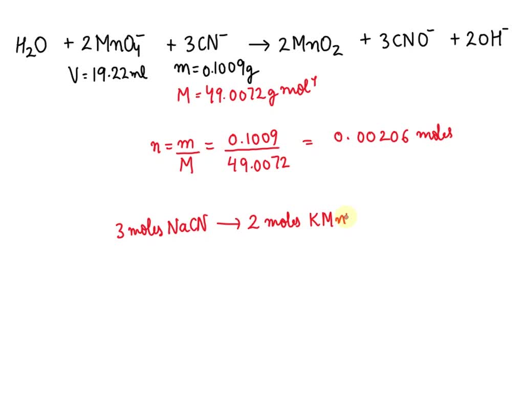 SOLVED When 0.4009 g of sodium cyanide is dissolved in solution, it
