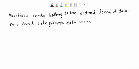 what-is-the-level-of-data-corresponding-to-a-military-rank-lieutenant-captain-major-a-exponential-b-interval-c-ratio-d-nominal-e-ordinal-47887