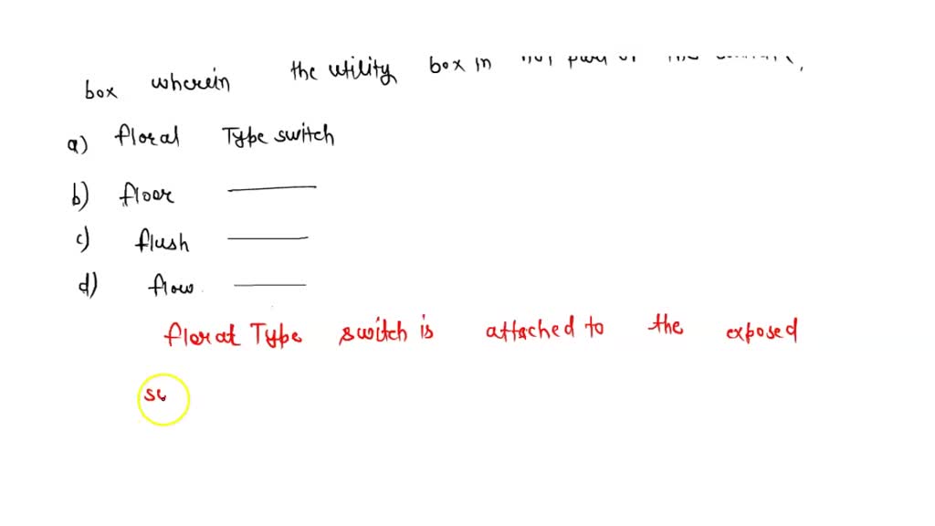 SOLVED Switch is a device that connects and disconnects the flow of