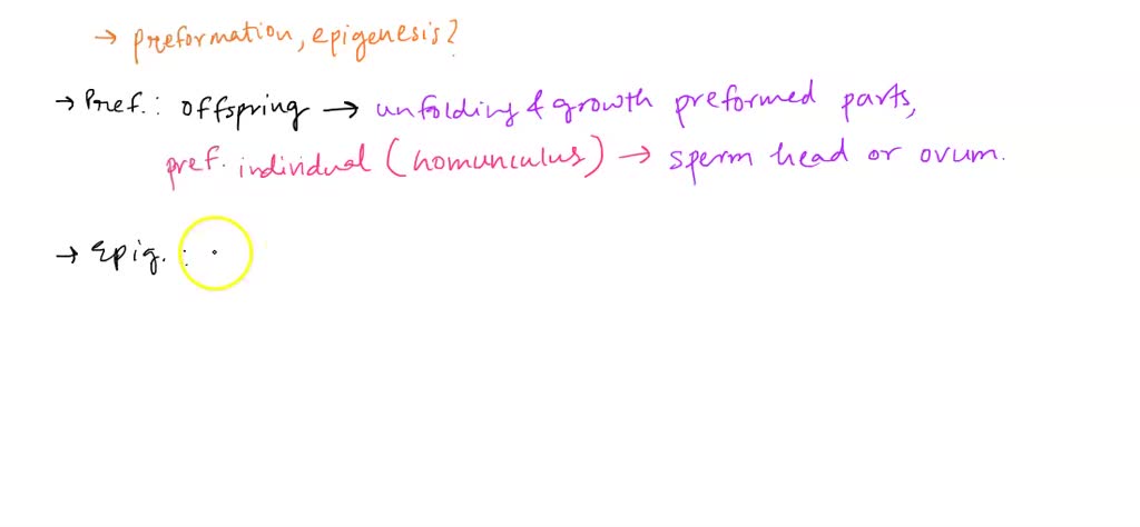 SOLVED Aristotle considered two opposing theories of development