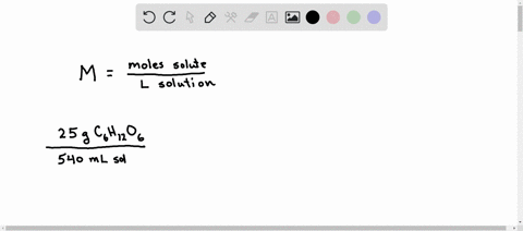 consider-a-solution-of-glucose-c6h12o6-that-was-made-by-combining-25-g-of-glucose-with-water-if-the-resulting-solution-has-a-volume-of-540-ml-what-is-the-molarity-of-glucose-in-the-solution-13692