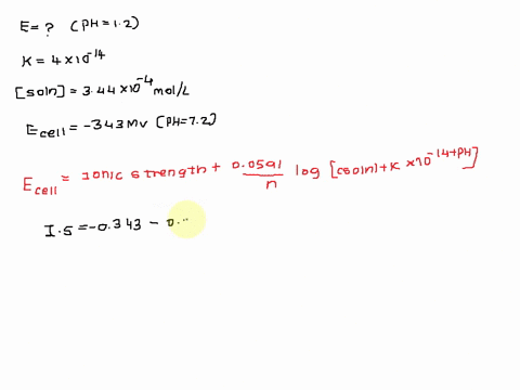 the-selectivity-coefficientklih-for-a-li-ion-selective-electrode-is-4-x-10-4-when-this-electrode-is-placed-in-343-x-10-4-m-li-solution-at-ph-72-the-potential-is-0343-v-versus-sce-what-would-40997