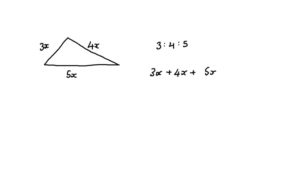 SOLVED three sides of a triangle are in the ratio of 345. if the