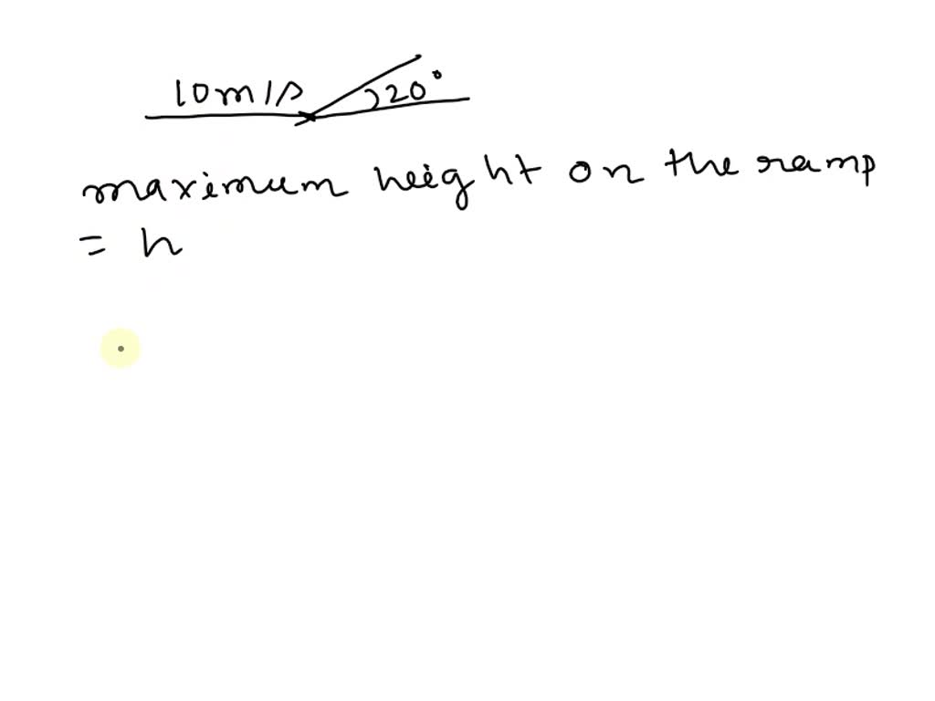 SOLVED A ball rolls along a smooth horizontal floor at 10 m / s, then