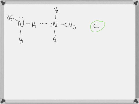 which-of-the-following-is-the-best-representation-for-hydrogen-bonding-in-methylamine-as-indicated-by-dashed-iine-ans-correctwrong-which-of-the-following-amines-has-the-lowest-boiling-point-93346