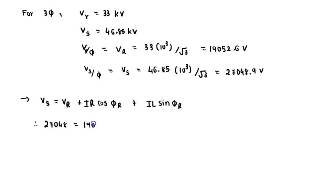 SOLVED: A Short 230 Kv Transmission Line Has An Impedance Of 5 Cis 78 ...