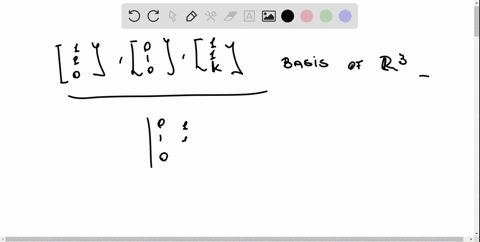 for-which-values-of-k-does-the-set-s-1-1-0-0-1-0-1-1-k-form-a-basis-for-r-3-64592
