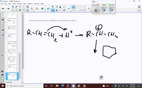 show-the-mechanism-for-alkylation-of-benzene-by-an-alkene-89422