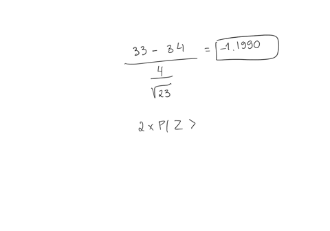 a-sample-mean-sample-size-and-population-standard-deviation-are-provided-below-perform-the-required-hypothesis-test-at-the-5-significance-level-x-33n-23-6-4-ho-p34hq-034-b8-click-here-t0-vie-75278