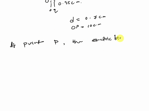 an-electric-dipole-is-formed-from-two-charges-q-spaced-0700-cm-apart-the-dipole-is-at-the-origin-oriented-along-the-y-axis-the-electric-field-strength-at-the-point-xy0cm10cm-is-340-nc-what-i-16482