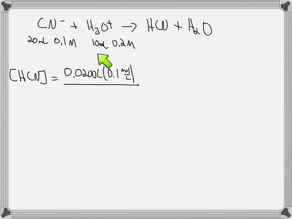 SOLVED: calculate the pH of the solution obtained by titration of 20 ml ...