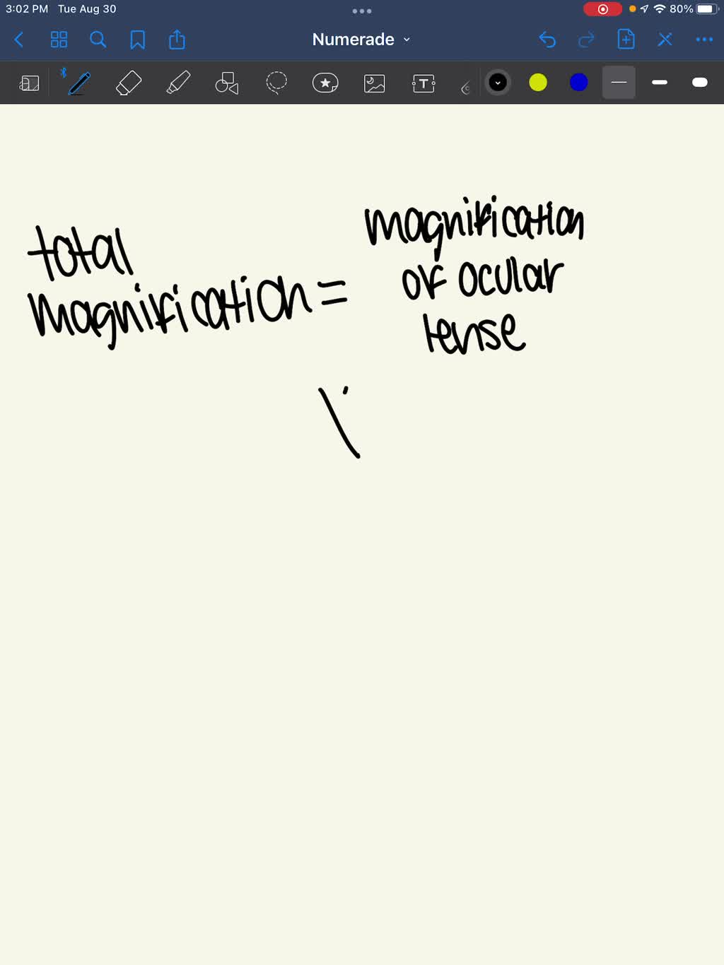 SOLVED Imagine you are using a light microscope, like the one shown in