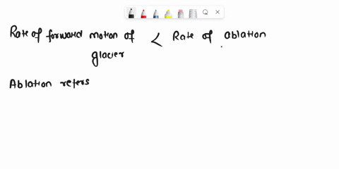 which-of-the-following-happens-when-the-rate-of-forward-motion-of-a-glacier-is-slower-than-the-rate-of-ablation-a-the-glacier-remains-stationary-b-the-glacier-sheds-an-iceberg-c-the-glacier-67358