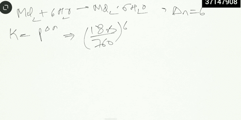 a-metal-salt-with-the-formula-mcl2-crystallizes-from-water-to-form-a-solid-with-the-composition-mcl2-6-h2o-the-equilibrium-vapor-pressure-of-water-above-this-solid-at-298-k-is-183-mmhg-what-50223