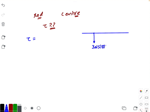 The figure shows a rod that is pivoted about its center. A 5...