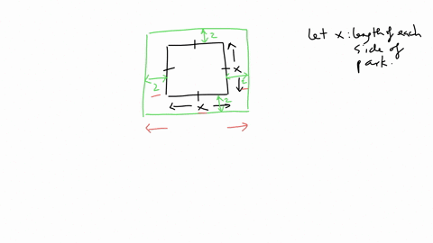 Uniform Path A uniform path of width of 4m runs around a square of side...