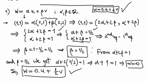 write-the-vector-w-11-as-a-linear-combination-of-the-vectors-u-21-and-v-2-2-in-r2-write-the-vector-d-201-as-a-linear-combination-of-the-vectors-a-312-b-111-and-c735-in-r3