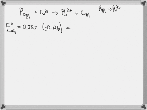 an-electrochemical-cell-is-composed-of-pure-copper-and-pure-lead-electrodes-immersed-in-solution-of-their-respective-divalent-ions-for-a-06m-concentration-of-cu2-the-lead-electrode-is-oxidiz-20986