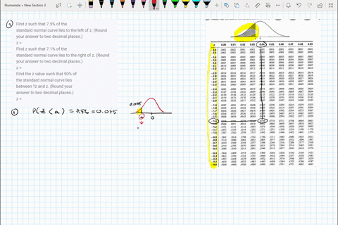 find-z-such-that-75-of-the-standard-normal-curve-lies-to-the-left-of-z-round-your-answer-to-two-decimal-places-z-find-z-such-that-71-of-the-standard-normal-curve-lies-to-the-right-of-z-round-67023