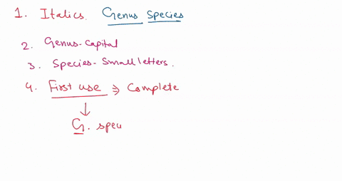 notice-that-the-genus-name-always-capitalized-the-species-name-is-not-capitalized-the-si-entific-name-also-written-in-italics-if-italics-are-not-availble-the-genus-name-and-specific-cpithet-27175