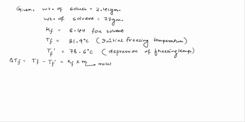determine-the-molecular-weight-of-acetic-acid-if-a-solution-that-contains-300-grams-of-acetic-acid-per-kilogram-of-water-freezes-at-093oc-you-know-the-freezing-point-of-pure-water-do-these-r-52758