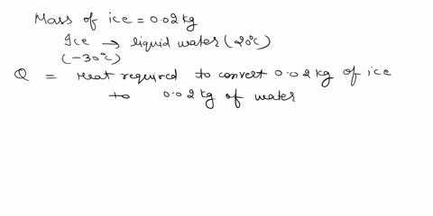 how-much-heat-energy-must-be-added-to-00200-kg-of-ice-that-is-initially-at-300oc-to-convert-it-to-liquid-water-at-200oc-84134